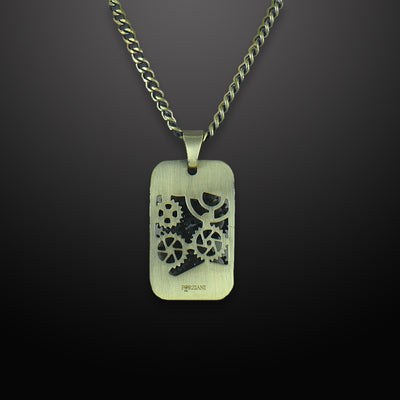 Industry Link Chain Tag Necklace