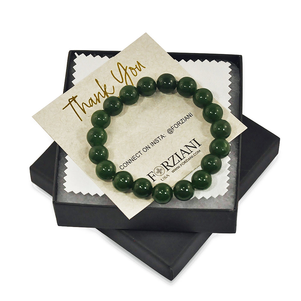 10mm Grade A Green Jade Bracelet Men Women Fine Jewelry Genuine Hetian  Jades Nephrite Beads Elastic Beaded Bracelets Bangles - AliExpress