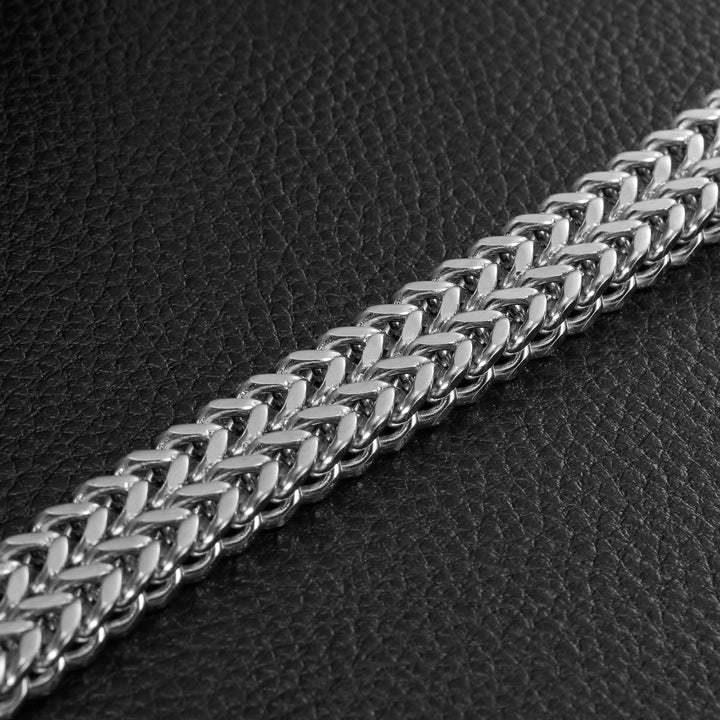 Greek Key Woven Link Bracelet