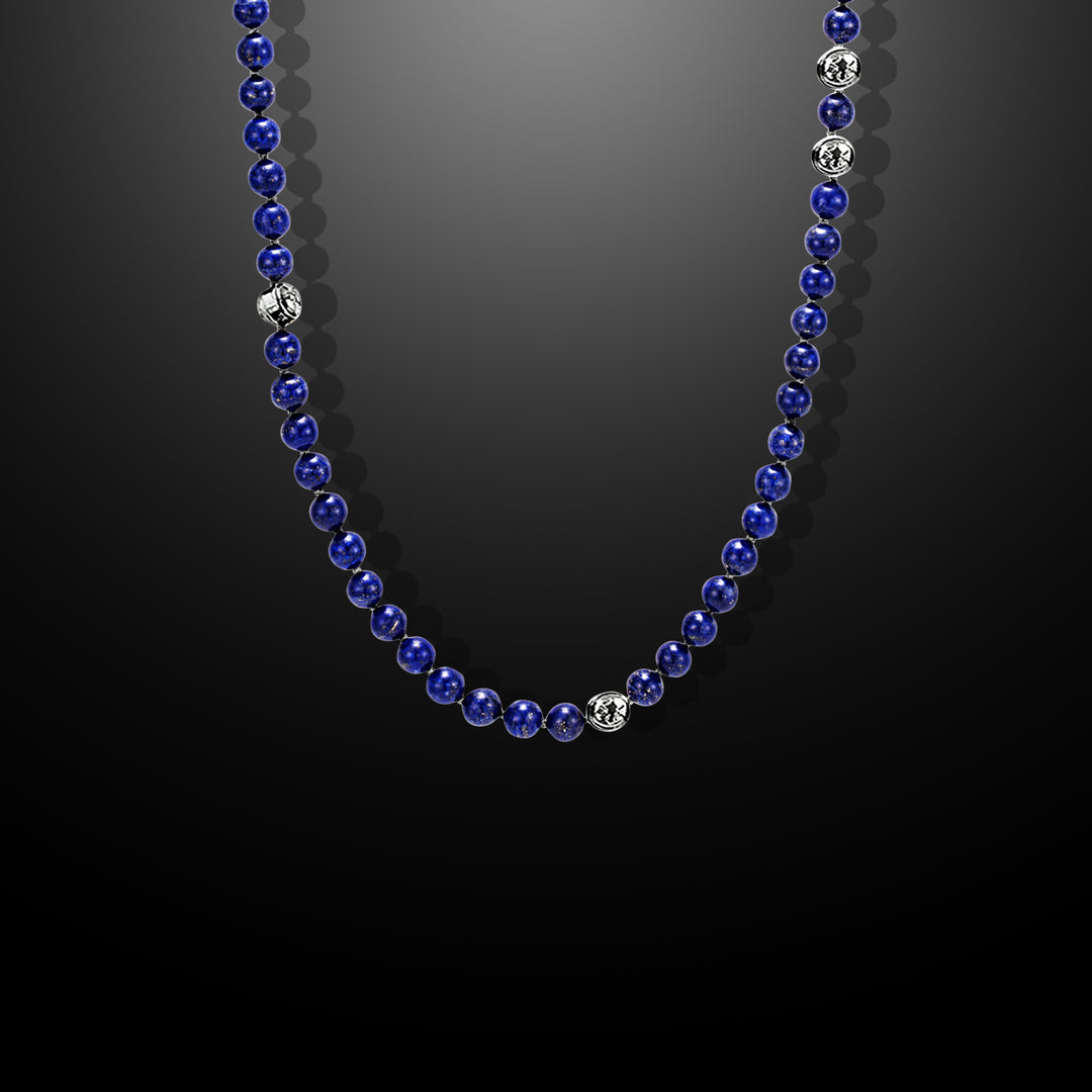 Summit Men’s Beaded Necklace Lapis Lazuli